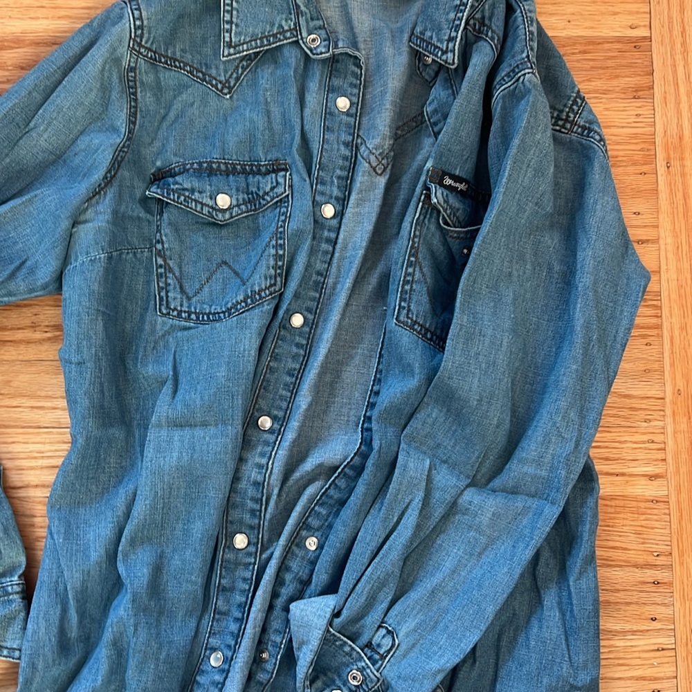 Wrangler Retro pearl button snap button up